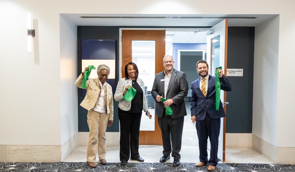 Board Officers at Ribbon Cutting