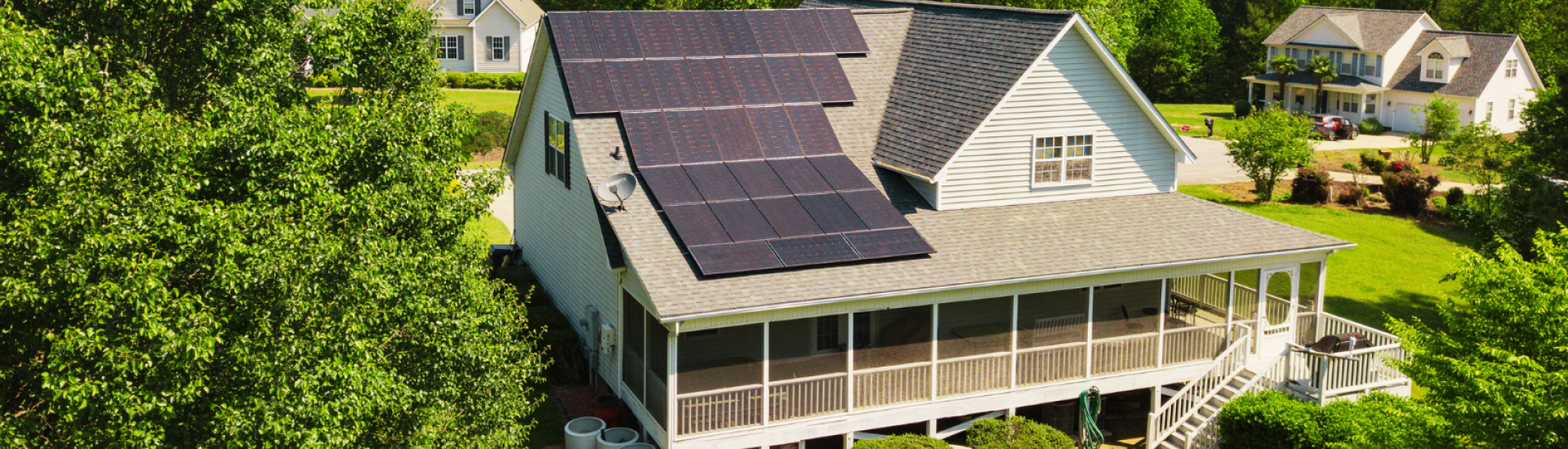 House with solar panels