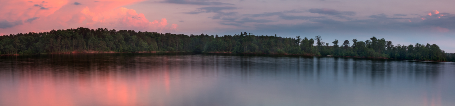 Lake at sunset