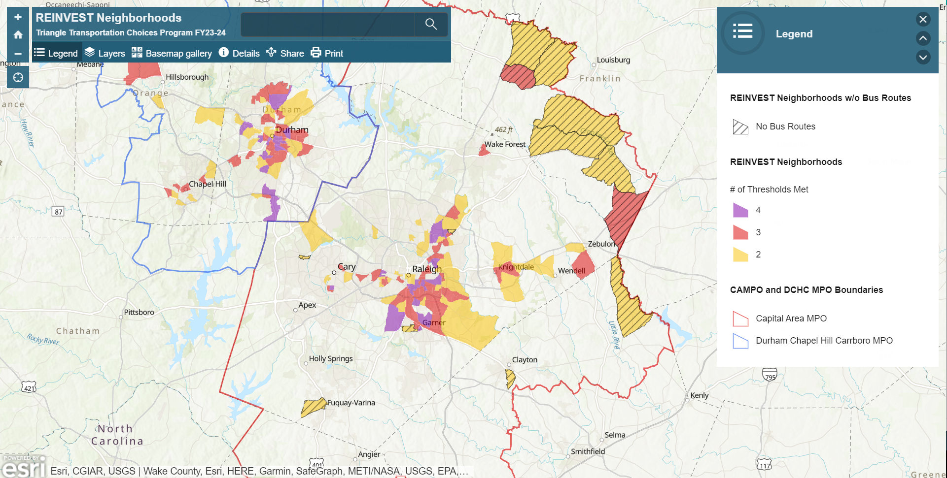 Reinvest GIS Map