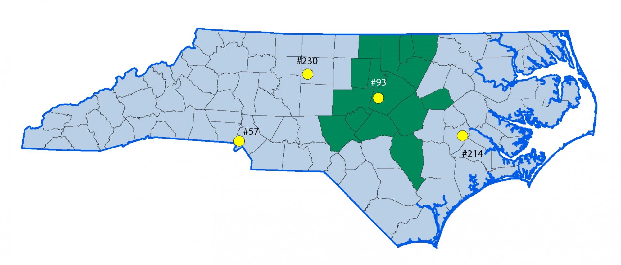 Map of Foreign Trade Zone Service Area