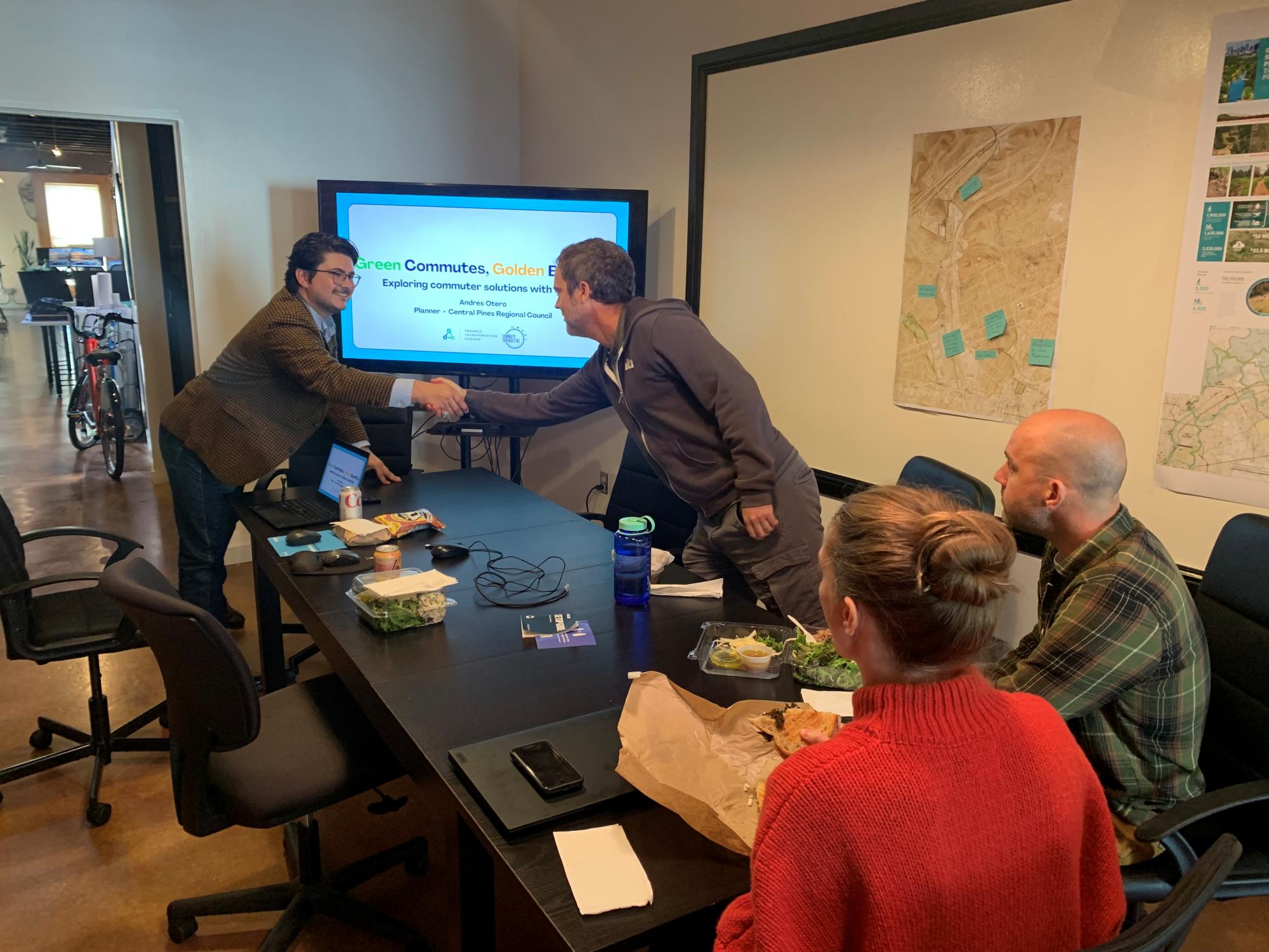 People shaking hands